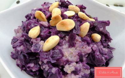 Illatos lilakáposzta kölessel és ropogós mandulával