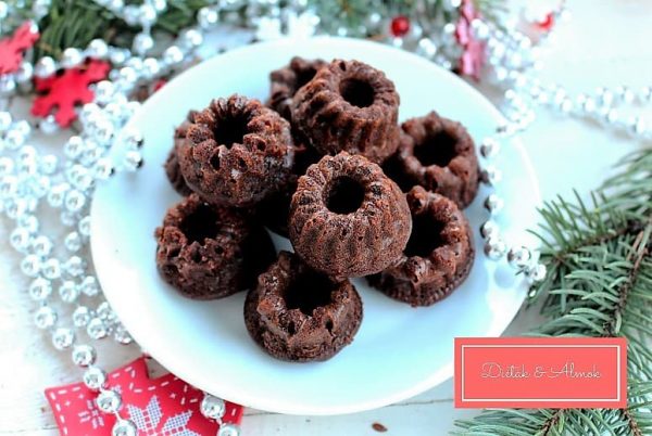 Mézeskalácsos minibrownie karácsonyra