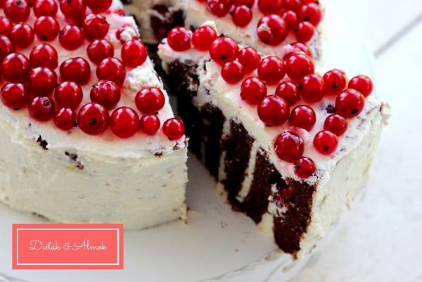 ribizli túró csoki szülinapi torta szénhidrát diéta cukorbetegség inzulinrezisztencia