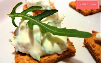 3 perces kence: rukkolás cottage cheese