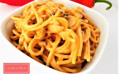 Pikáns kápiás gombás tészta