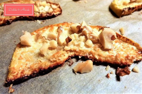 parmezános diós almafalat nassolnivaló szénhidrát diéta cukorbetegség inzulinrezisztencia 