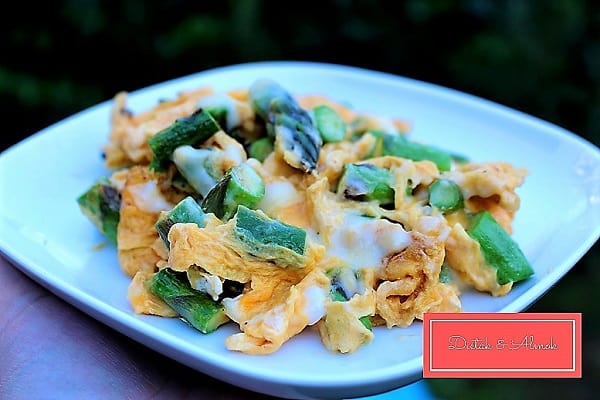 spárgás sajtos tojáslepény rántotta szénhidrát diéta cukorbetegség inzulinrezisztencia 