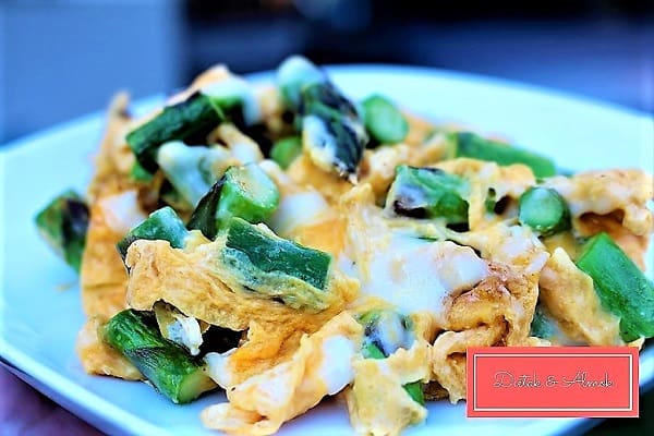 spárgás sajtos tojáslepény rántotta szénhidrát diéta cukorbetegség inzulinrezisztencia 