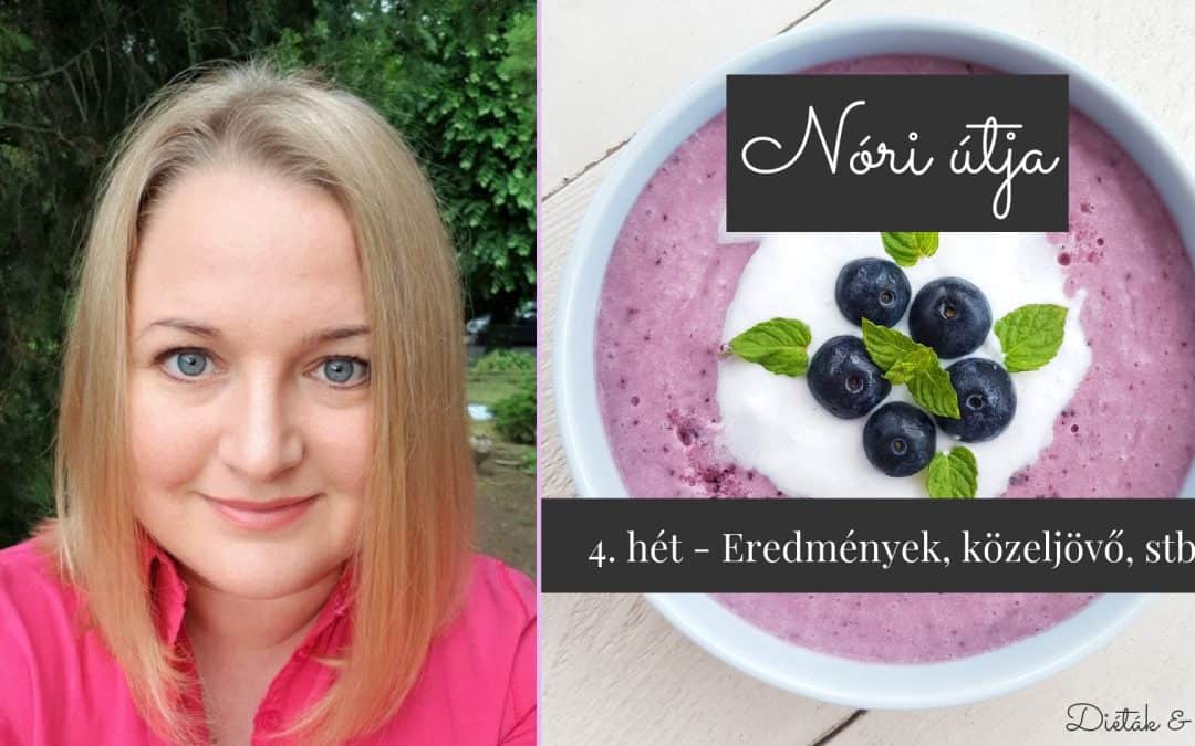 Nóri útja 4. hét: Eredmények, a közeljövő és „ezvoltahéten”